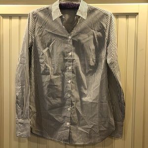 Ann Taylor striped blouse - size 6